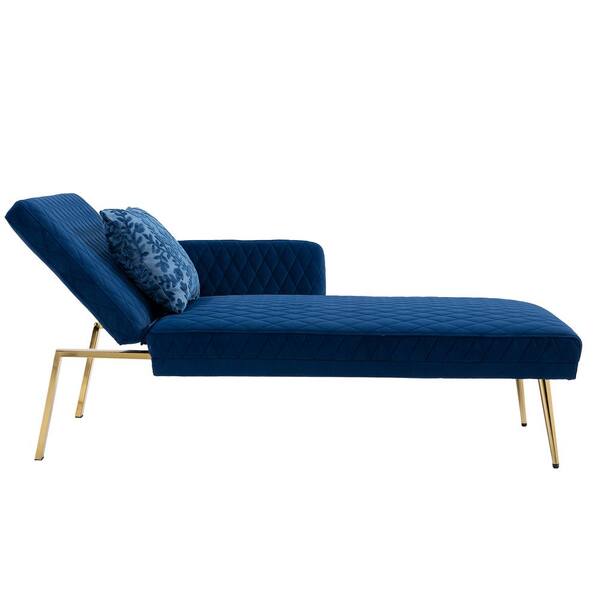 navy blue chaise lounge chair