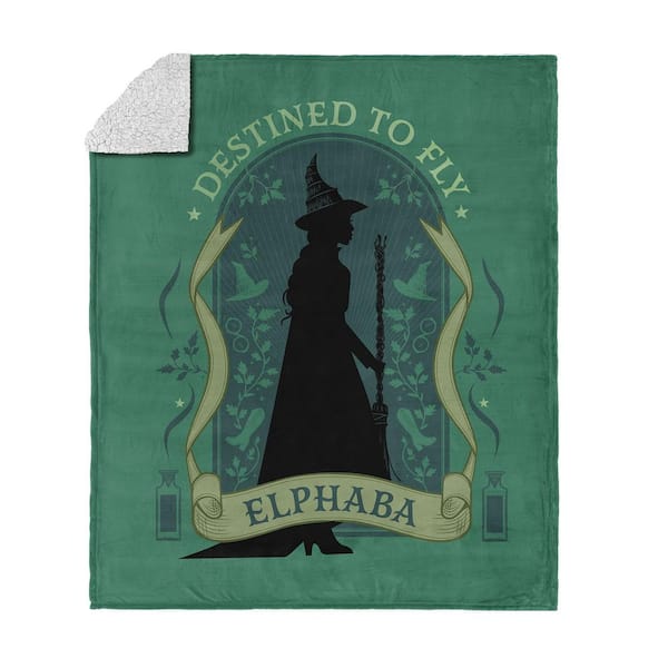 Wicked Destined to Fly Silk Touch Sherpa Multicolor Throw Blanket 50x60 inches