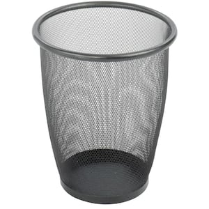 Rubbermaid Commercial Products 5 Gal Round Mesh Trash Can In Silver Fgwmb20slv The Home Depot - trash can mesh roblox studio
