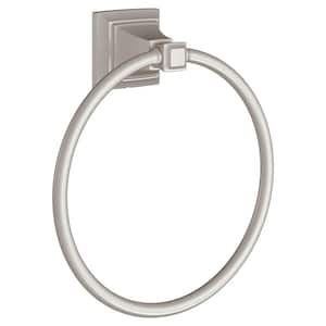 TS Series Wall Mounted Towel Ring in Brushed Nickel