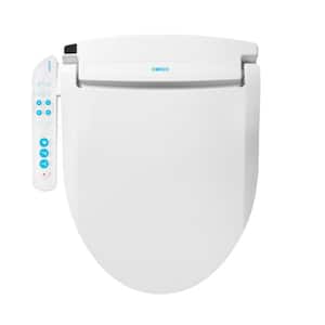 OmigoGS Essential Electric Bidet Seat for Elongated Toilets with Warm Water Washes in White