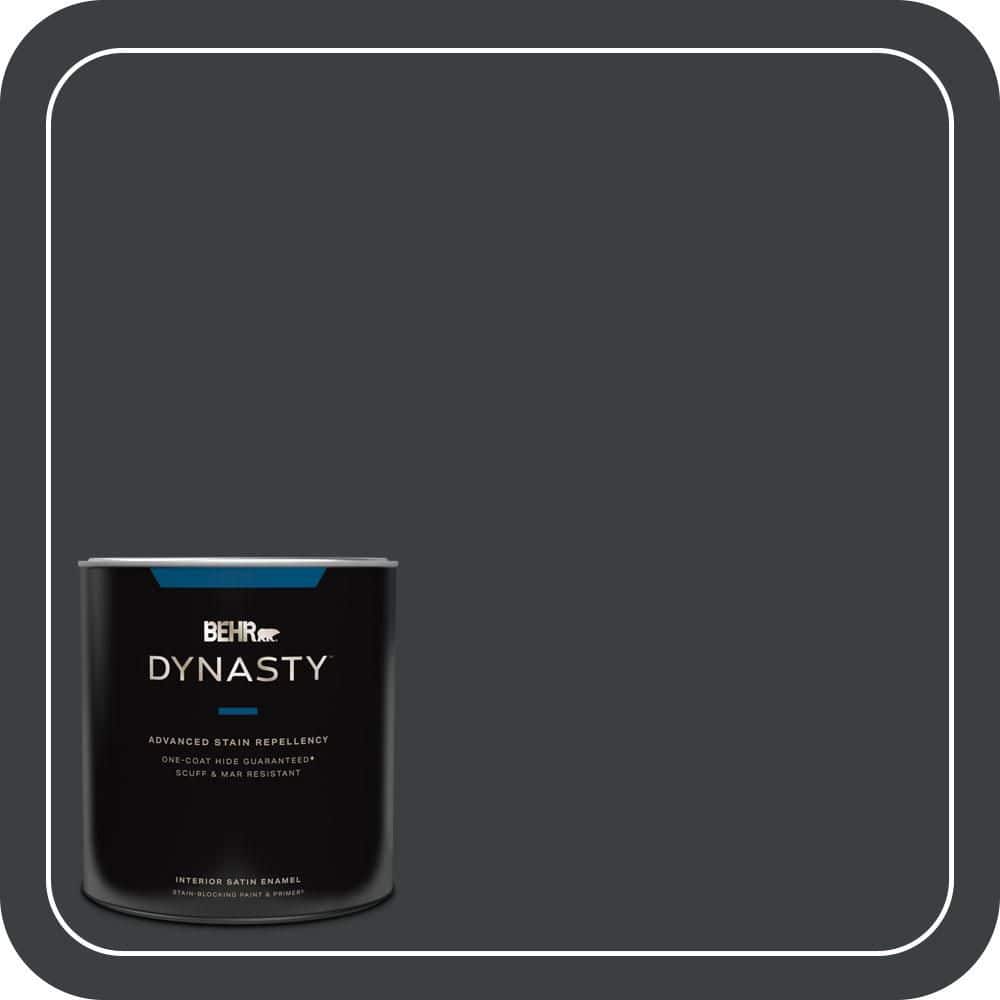 1 qt. #ECC-25-3 Obsidian Stone Satin Enamel Interior Stain-Blocking Paint and Primer price history on PriceWatchPro