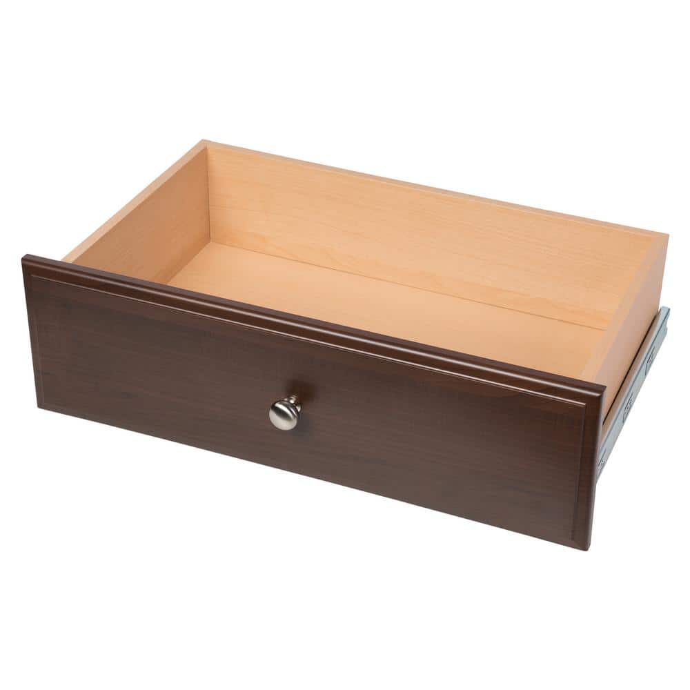 Closet Evolution 8 in. H x 24 in. W Brown Wood Drawer TR9 - The