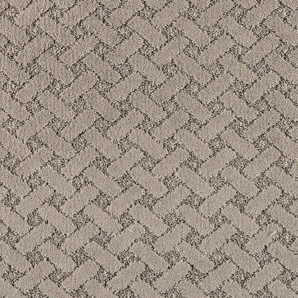 Home Decorators Collection Sharp Perception Sophisticated Gray 37 oz. Polyester Pattern Installed Carpet