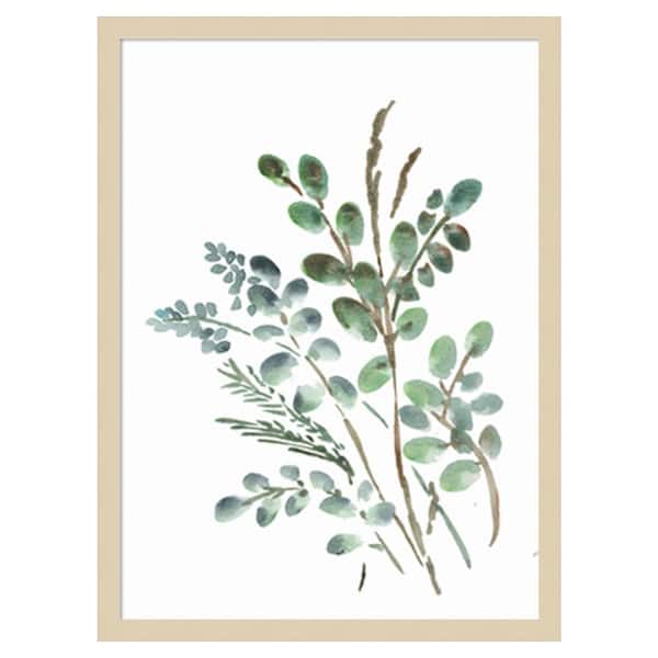 Amanti Art Farmhouse Botanicals II by Marcy Chapman 19 in. W x 25 in. H. Wood Framed Wall Art Print Framed in Brown