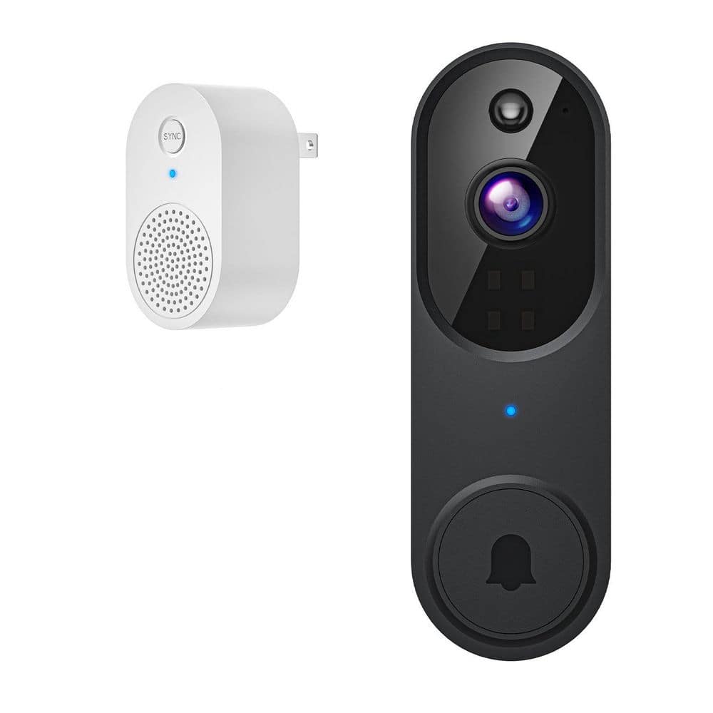 Wi-Fi Plug-In Video Doorbell Camera with 2-Way Audio, AI Motion Detection a