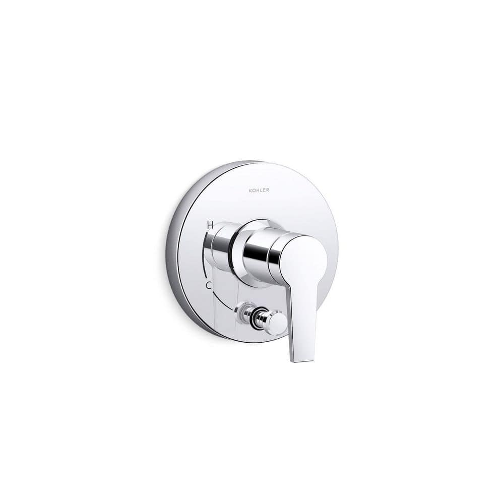 Pitch 1-Handle Wall Mount Valve Handle Trim Kit in Polished Chrome (Valve Not Included) price history on PriceWatchPro