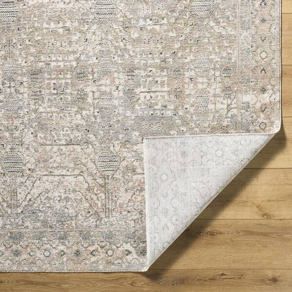 Poetry Tan Traditional Botanical 2 ft. 7 in. x 10 ft. Area Rug