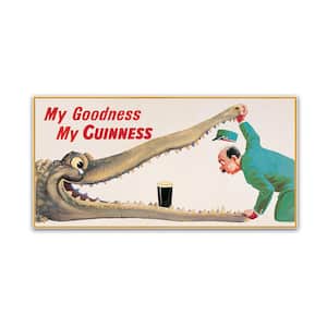 My Goodness My Guinness XVI by Guinness Brewery Floater Frame Drink Wall Art 12 in. x 24 in.
