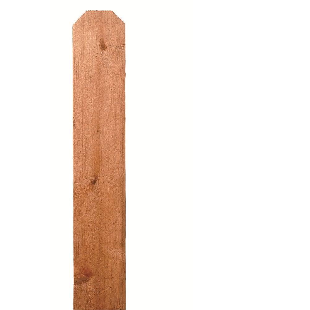 9/16 in. x 111/4 in. x 5 ft. Incense Cedar Dog Ear Fence Picket 734338