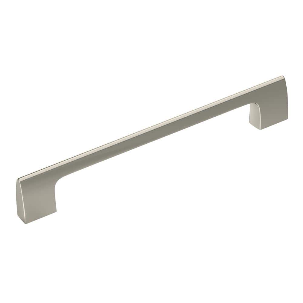 Riva 6-5/16 in. (160mm) Modern Polished Nickel Bar Cabinet Pull