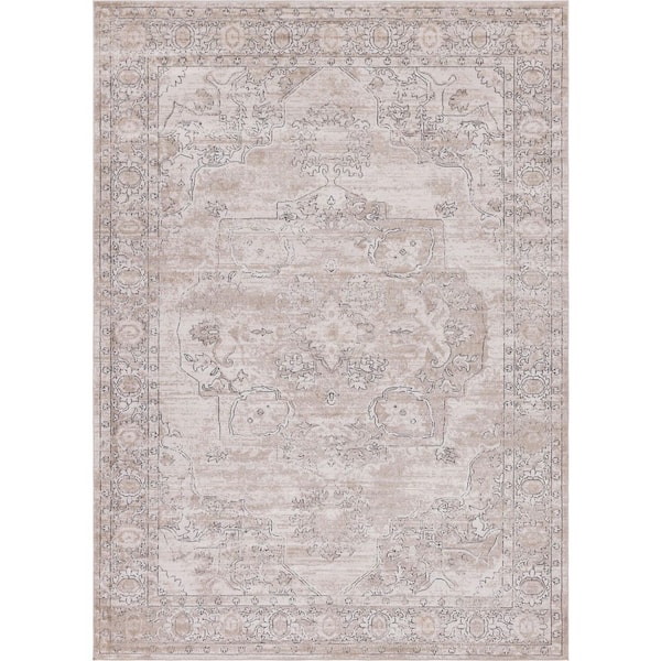 Unique Loom Portland Canby Ivory/Beige 8 ft. x 11 ft. Area Rug