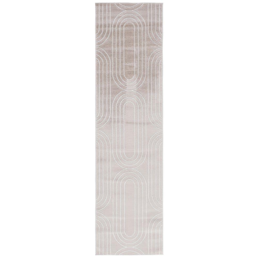 Archway 2 ft. x 8 ft. Beige/Gray Geometric Track Runner Rug price history on PriceWatchPro