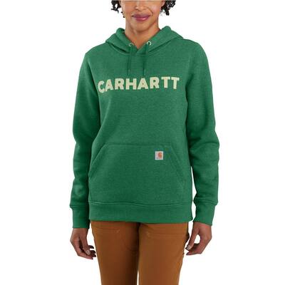 Women's Small North Woods Heather Cotton/Polyester Relaxed Fit Midweight Logo Graphic Sweatshirt