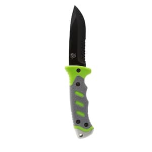 Partially Serrated Fixed Blade Outdoor Survival Knife