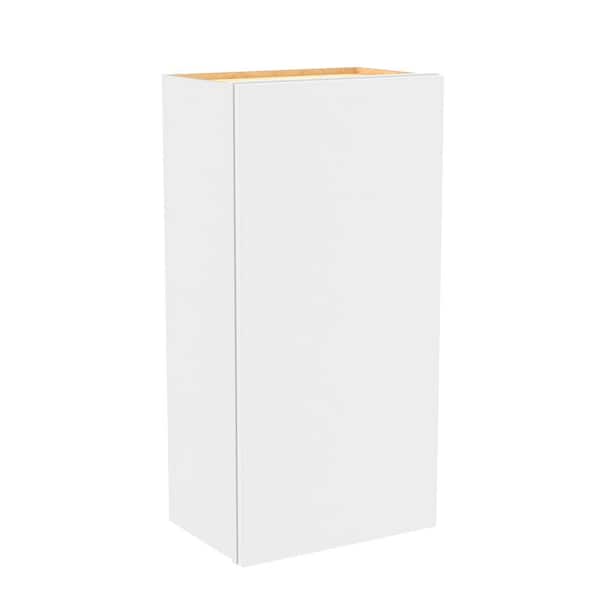 Home Decorators Collection Hargrove 15 in. W x 12 in. D x 42 in. H Assembled Plywood Wall Kitchen Cabinet in Vesper White with Soft Close