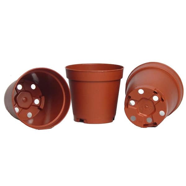 100 Pack of 2 Inch Plastic Flower Pots with Labels 