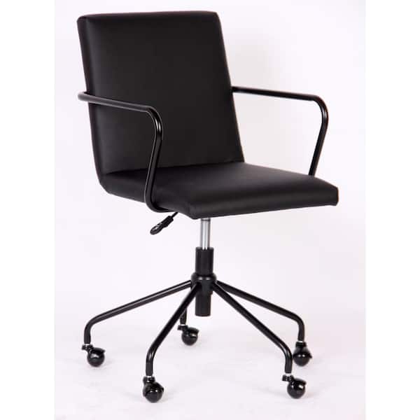 ACESSENTIALS Logan Rolling Desk Chair in Black