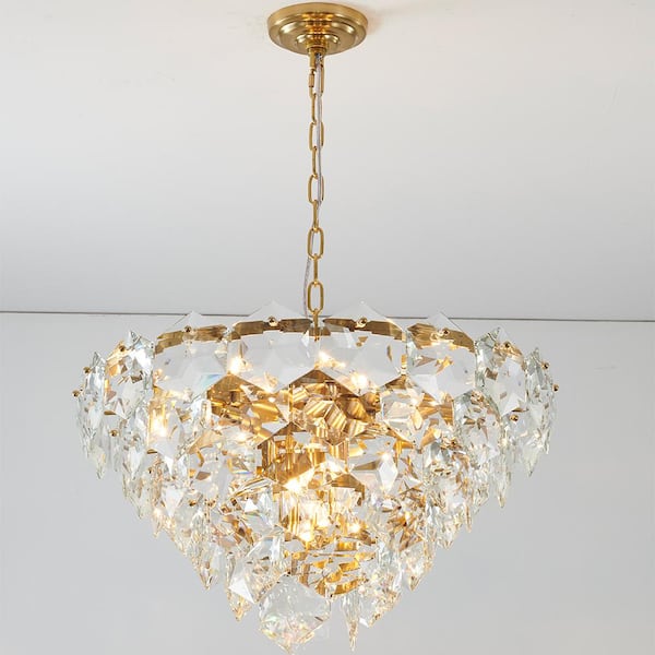 Beatrice 12 Light Gold Chandelier GL433C24G The Home Depot