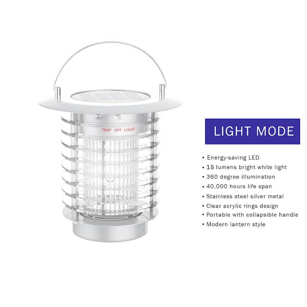 2-in-1 Portable Ultra-Violet LED Lantern and Bug Zapper