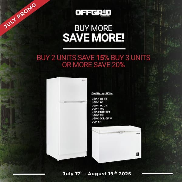 Off-Grid 27.2 in. 14 cu. ft. Propane Top Freezer Refrigerator in White