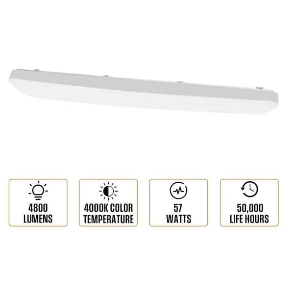 Cedar Hill 48 in. x 10.23 in. 300-Watt Equivalence Integrated LED