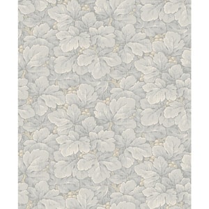 Waldemar Grey Foliage Paper Strippable Wallpaper (Covers 57.8 sq. ft.)