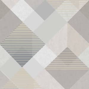 Kaleidoscope Champagne Non-Woven Paper Removable Wallpaper