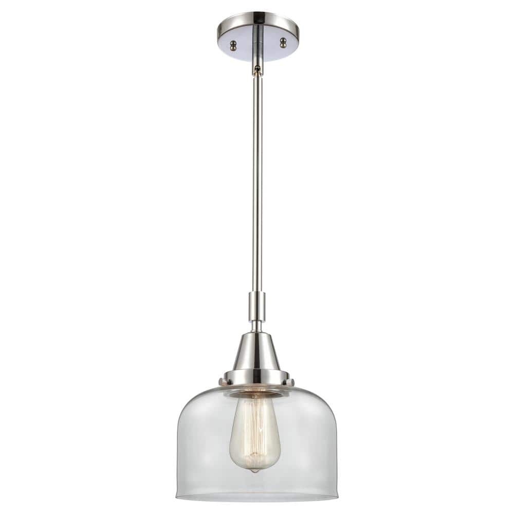 Bell 100-Watt 1-Light Polished Chrome Standard Mini Pendant Light with Clear Glass Shade, No Bulbs Included price history on PriceWatchPro