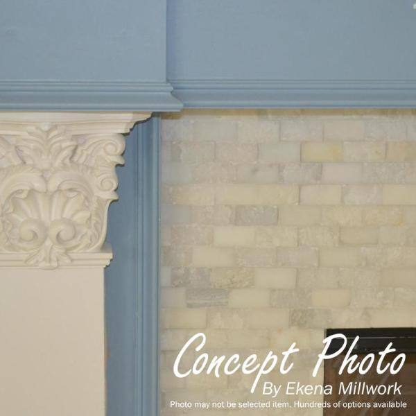 Ekena Millwork 7 In. X 6-3/8 In. X 1-3/4 In. Polyurethane Corinthian Pilaster Capital, White