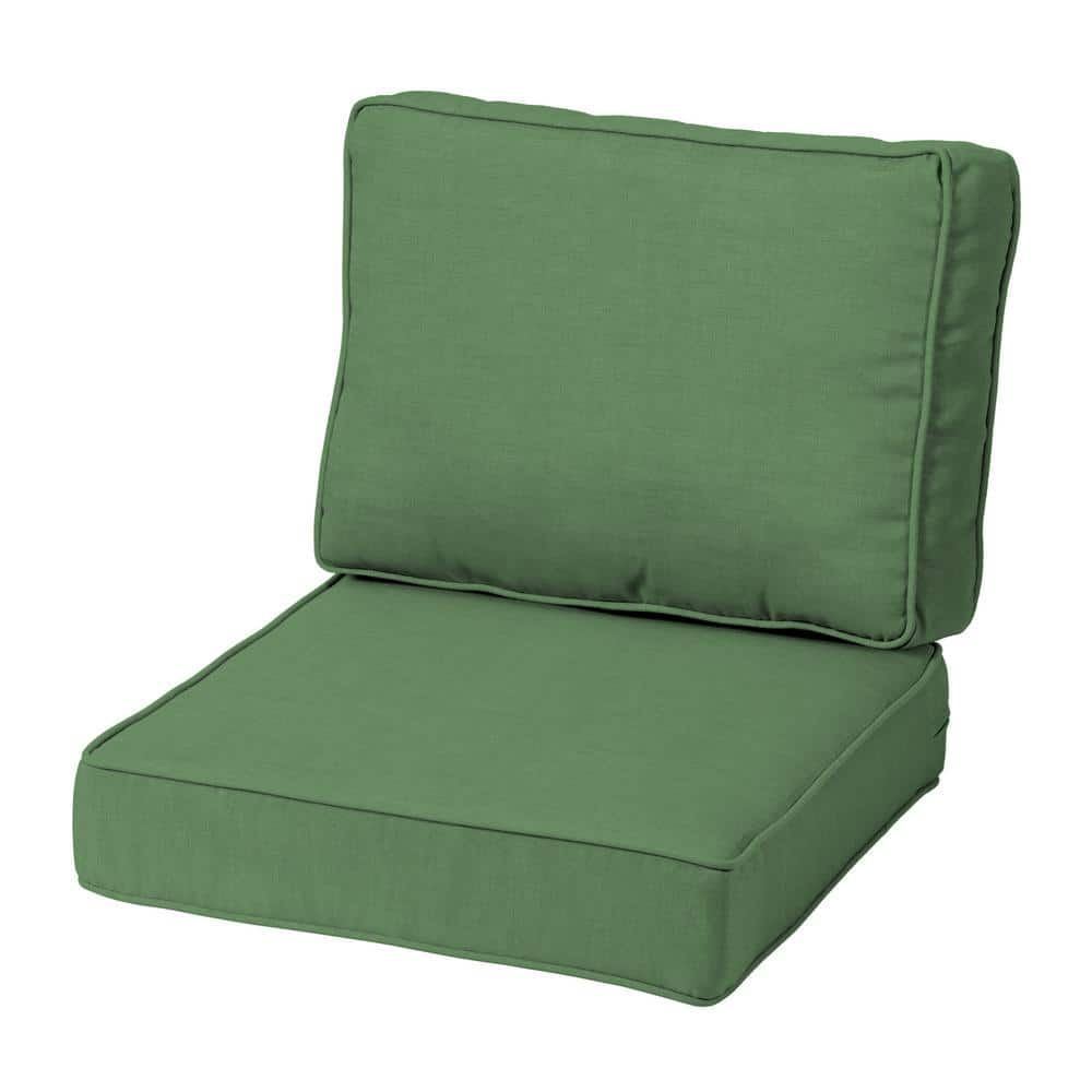 green lounge chair cushions