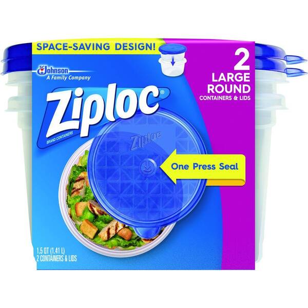 Ziploc 1.5 Qt. Large Rectangle Storage Container TRVAL41851 The Home Depot
