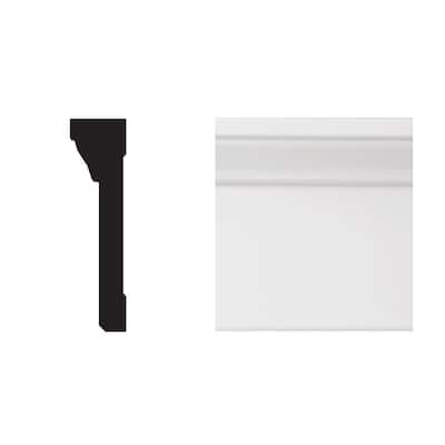 2590 1-13/16 in. x 4-1/3 in. x 8 ft. Primed White PVC Casing and Backband Moulding