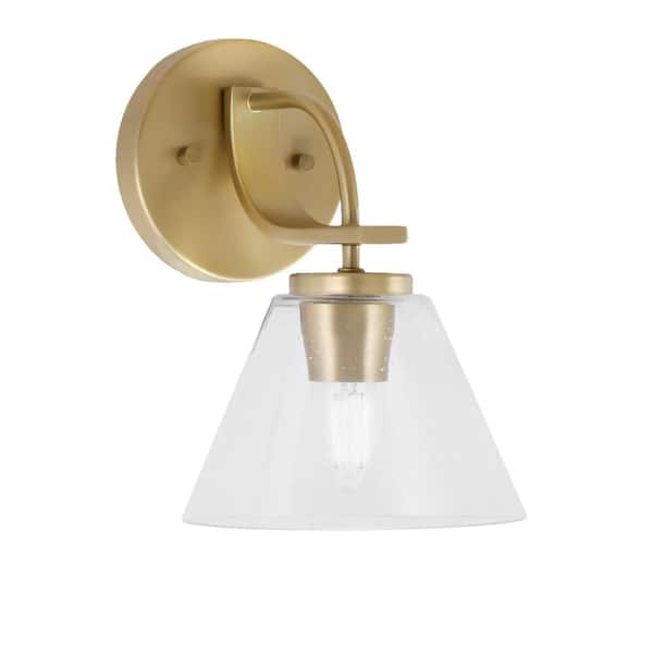 Unbranded Olympia 1-Light New Age Brass Wall Sconce