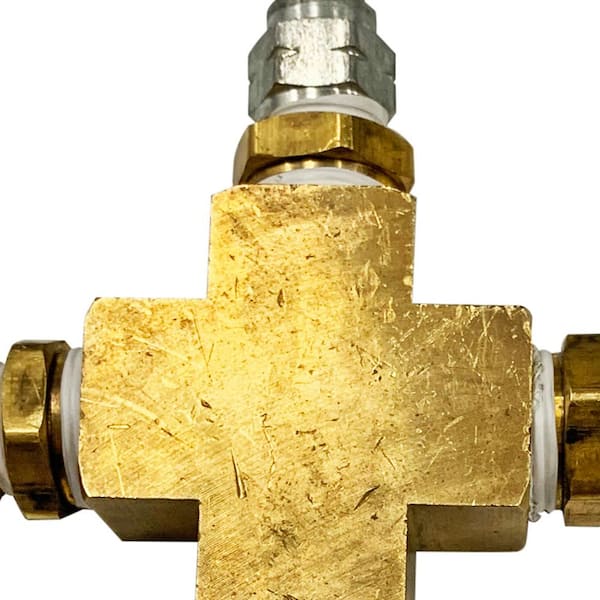 3/8 in. Male to Male 3-Way Quick Connect Adapter for Pressure Washers