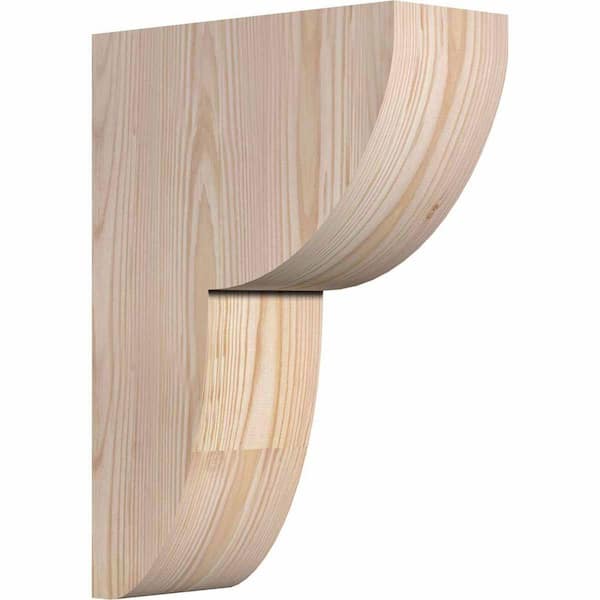 Ekena Millwork 4 in. x 10 in. x 14 in. Douglas Fir Carmel Smooth Corbel