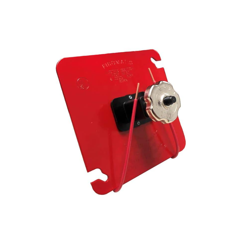 UL Listed TS-300-B For 3" and 4" Square Junction Box FIROMATIC TS300B Red 