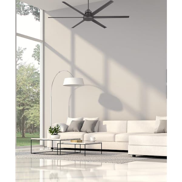 Mondo 72 in. Indoor / Outdoor Dual Mount 6-Speed Espresso Finish Ceiling Fan with Remote / Wall Controls Included