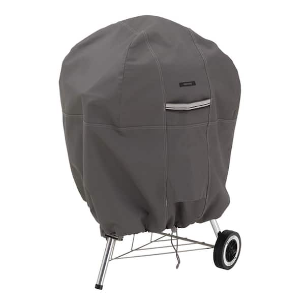 Classic Accessories Ravenna 43 in. H x 30 in. Dia Kettle BBQ Grill Cover in Dark Taupe
