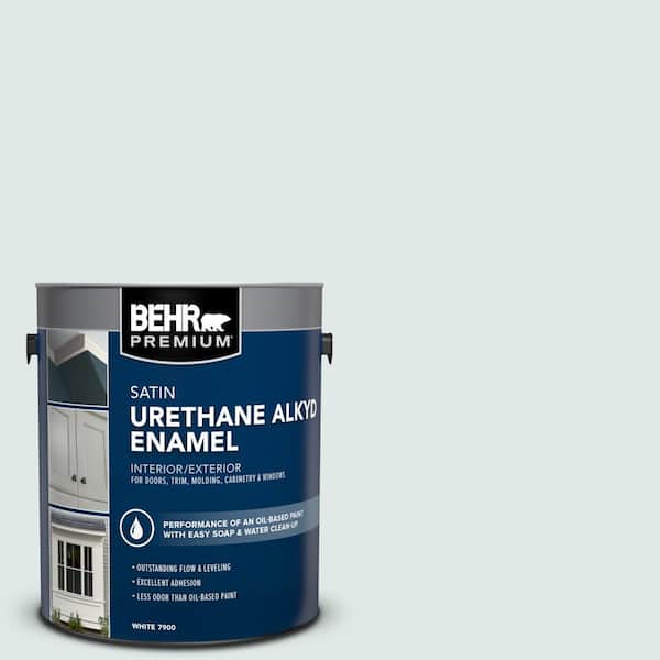 BEHR PREMIUM 1 gal. #PPU13-17 Fresh Day Urethane Alkyd Satin Enamel Interior/Exterior Paint