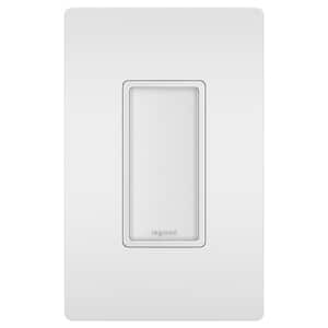 radiant 15 Amp 125-Volt Full Night Light Decorator Faceless Outlet with Wall Plate, White