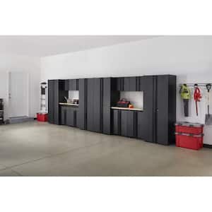 14-Piece Regular Duty Welded Steel Garage Storage System in Black (218 in. W x 75 in. H x 19.6 in. D)