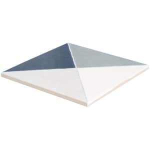 Anya Navy Diamond Square 9 in. x 9 in. Matte Porcelain Floor and Wall Tile (10.76 sq. ft./Case)