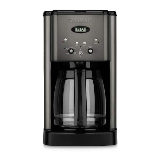 Cuisinart Brew Central 12-Cup Black Stainless Steel Drip Coffee Maker with Glass Carafe