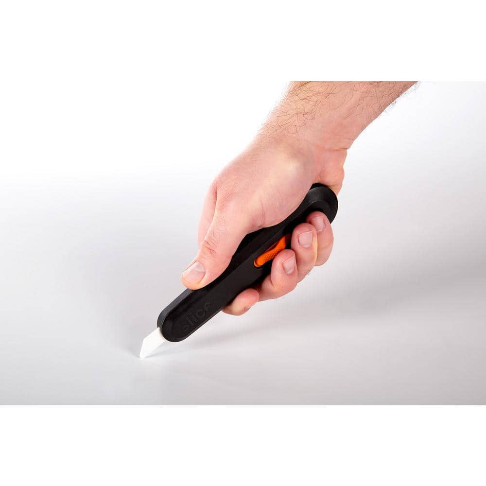 Slice 10550 Manual Utility Knife | Essential Home & Work Knife For Safe & Effective Cutting | Finger-Friendly Safety Blade