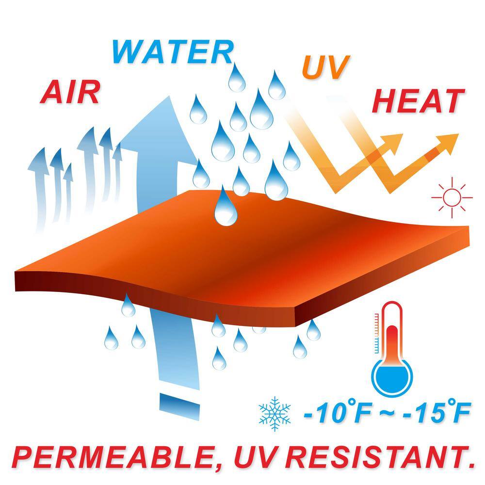 Blue 12' x 20' HDPE Rectangle Sun Shade Sail Canopy