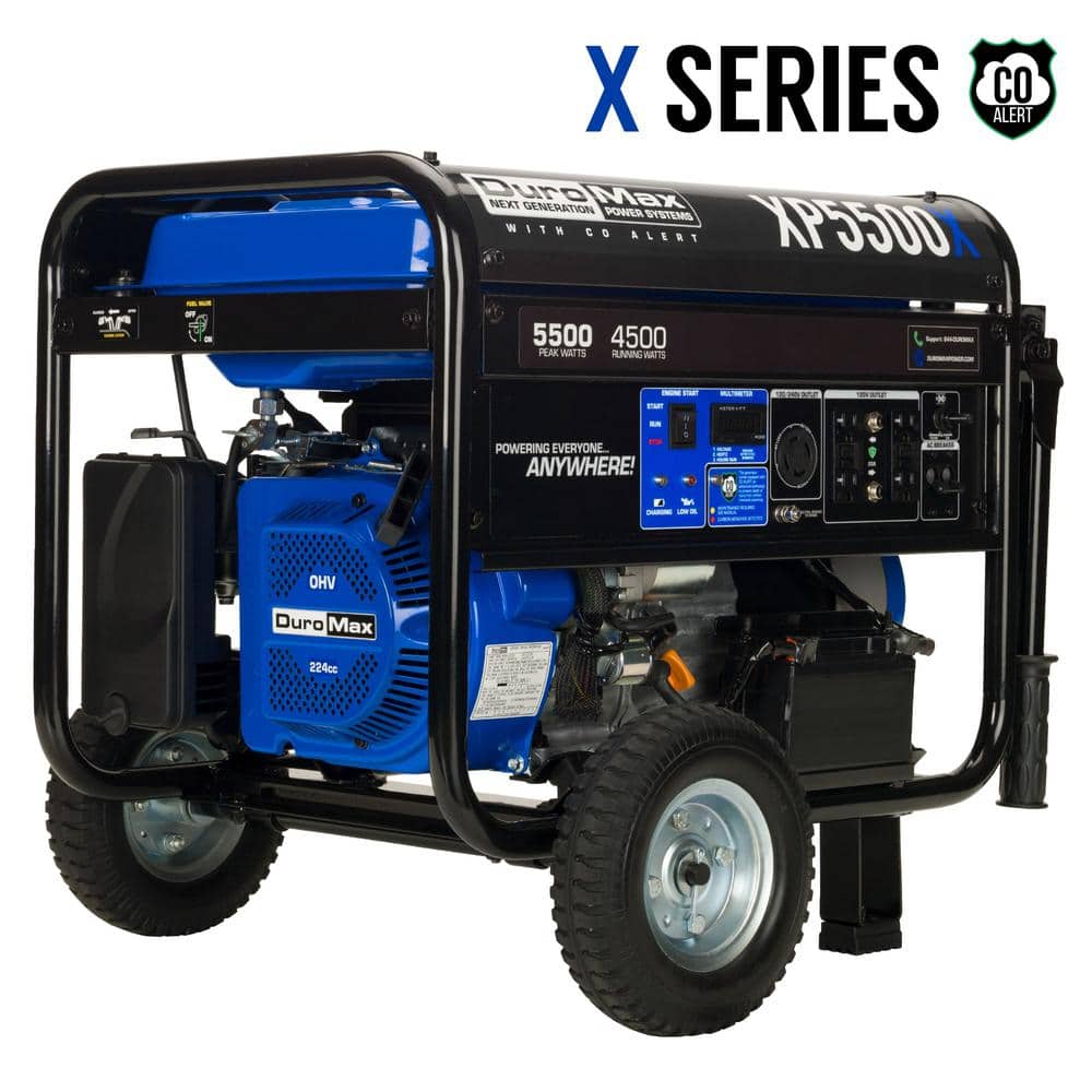 DUROMAX 5,500Watt/4,500Watt 224 cc Electric Start Gas Powered
