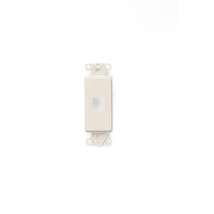 Almond 1-Gang Audio/Video Wall Plate (1-Pack)