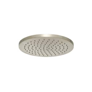 1-Spray 8 in. Single Ceiling MountHigh Pressure Fixed Rain Shower Head in Brushed Nickel