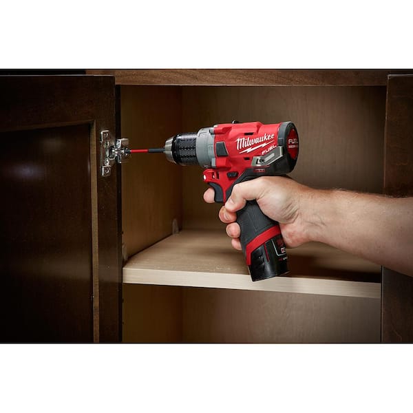 charger New Milwaukee 2504-20 M12 FUEL 1/2" Brushless Hammer Drill 4.0 Battery 
